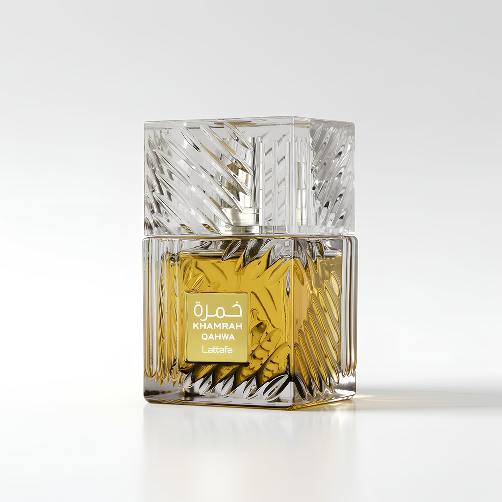 Lattafa Khamrah Qahwa Eau de Parfum Spray For Unisex, 3.40 Ounce