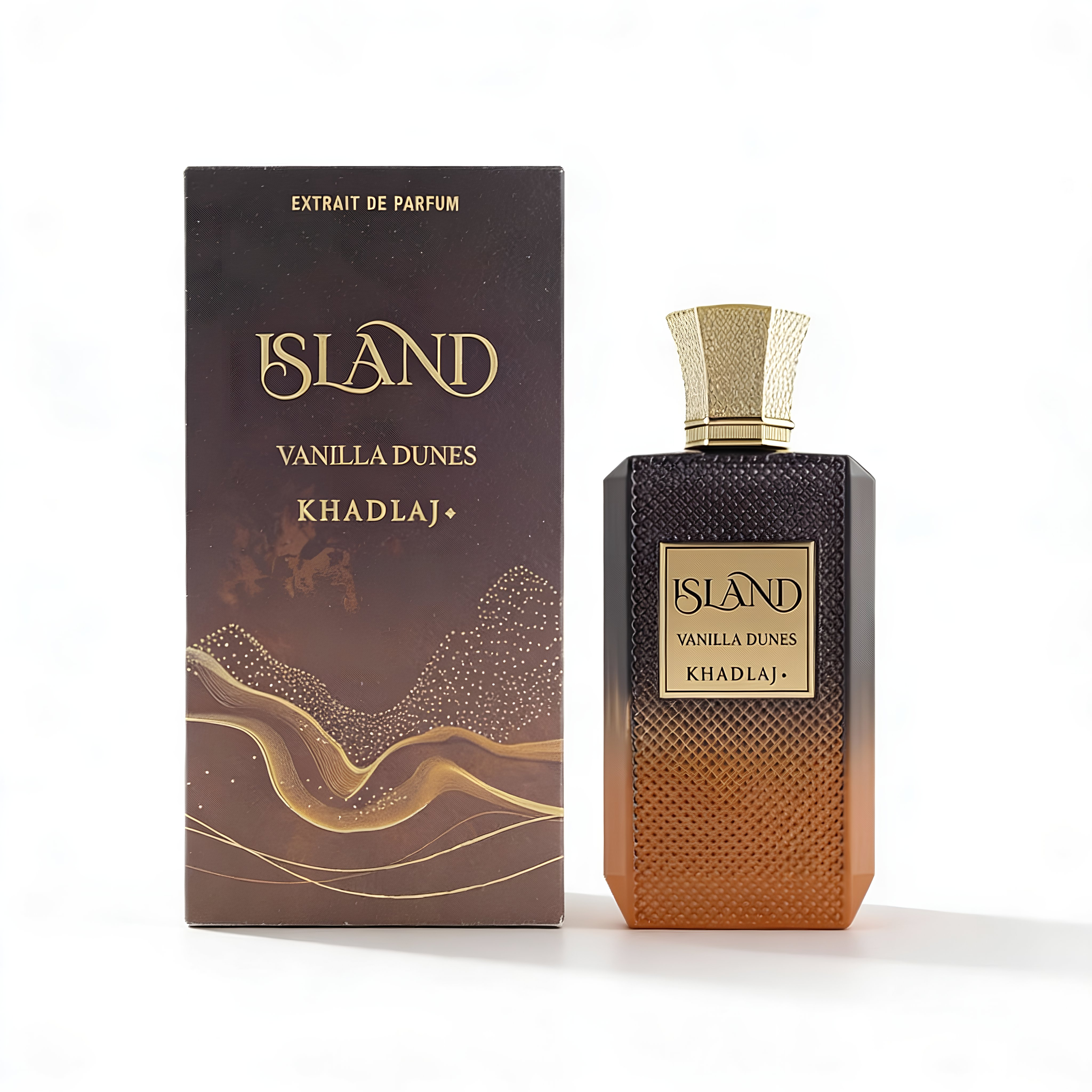 Khadlaj Island Vanilla Dunes Extrait De Parfum Spray for Unisex, 3.4 Ounce