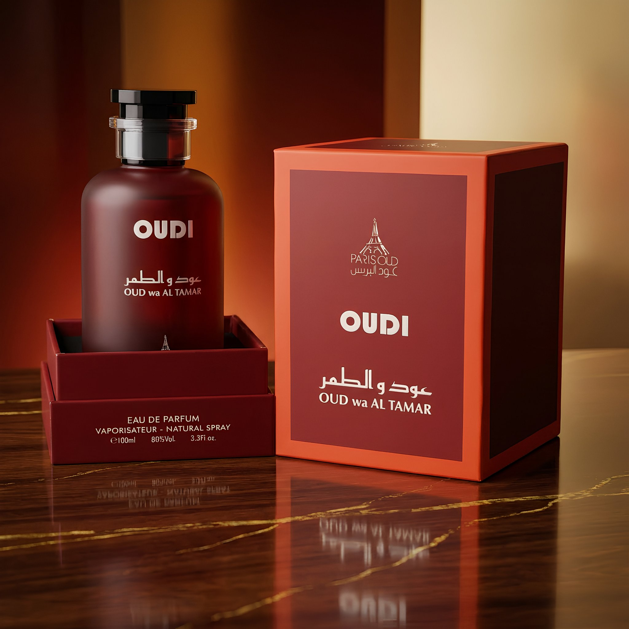 Paris Oud Oudi Oud Wa Al Tamar Eau De Parfum Spray For Unisex 3.4 Ounce