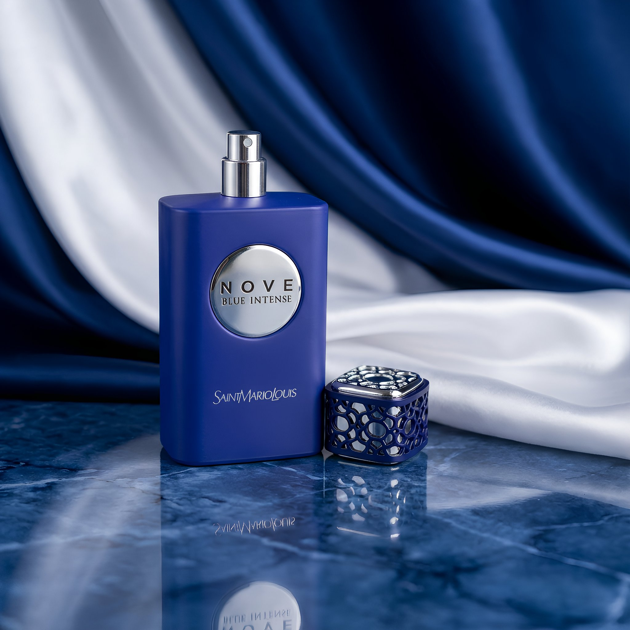 Saint Mario Louis Nove Blue Intense Eau De Parfum Spray For Unisex 3.4 Ounce