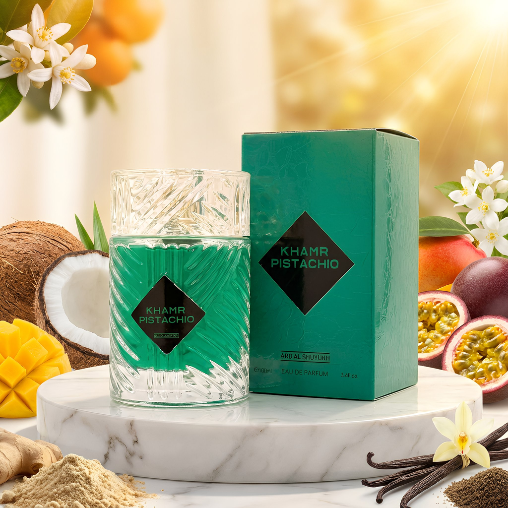Ard Al Shuyukh Khamr Pistachio Eau De Parfum Spray For Unisex 3.4 Ounce