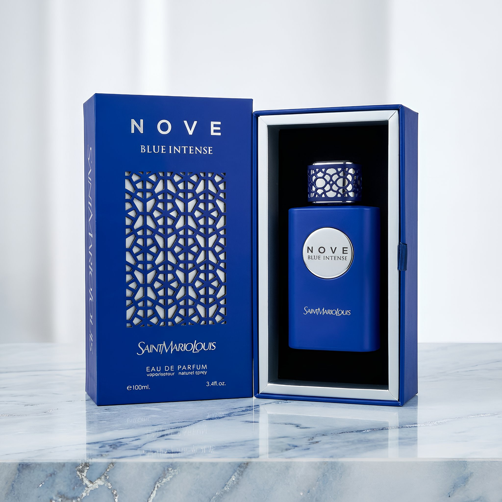 Saint Mario Louis Nove Blue Intense Eau De Parfum Spray For Unisex 3.4 Ounce