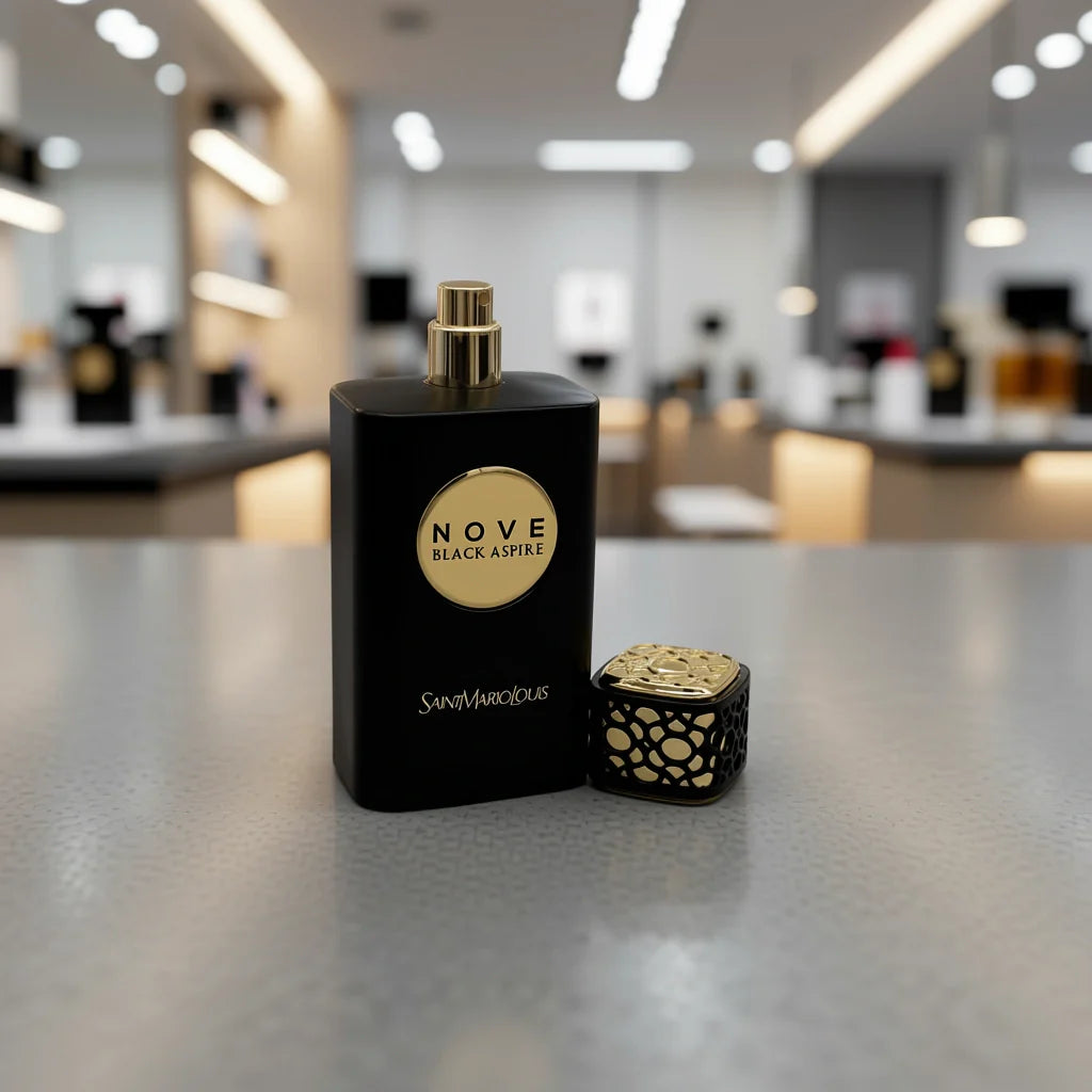 Saint Mario Louis Nove Black Aspire Eau De Parfum Spray For Unisex 3.4 Ounce