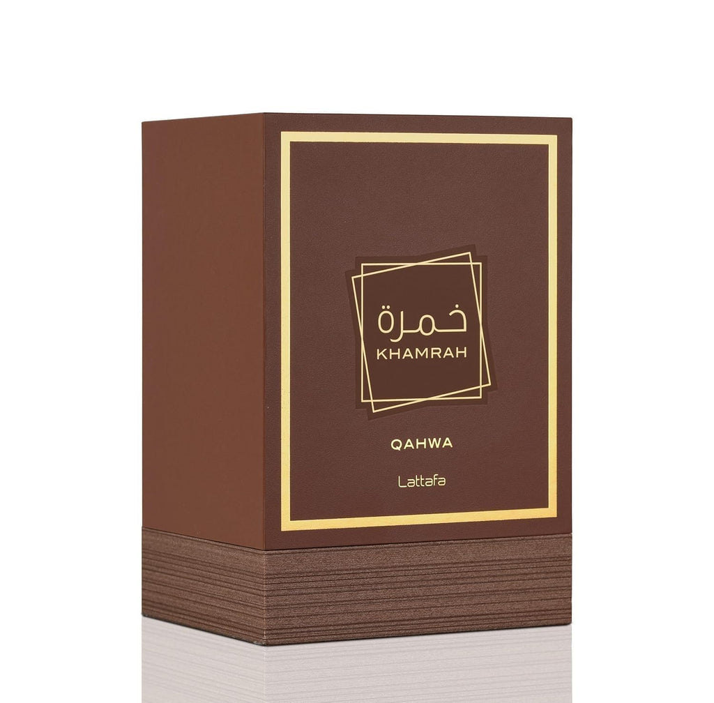 Lattafa Khamrah Qahwa Eau de Parfum Spray For Unisex, 3.40 Ounce
