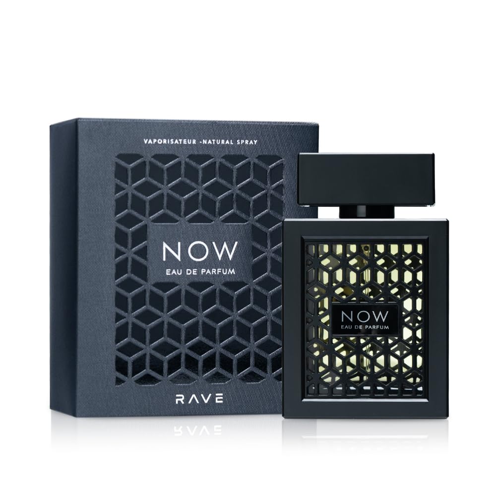 Lattafa Rave Now for Men Eau de Parfum Spray, 3.4 Ounce