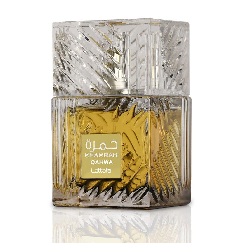 Lattafa Khamrah Qahwa Eau de Parfum Spray For Unisex, 3.40 Ounce
