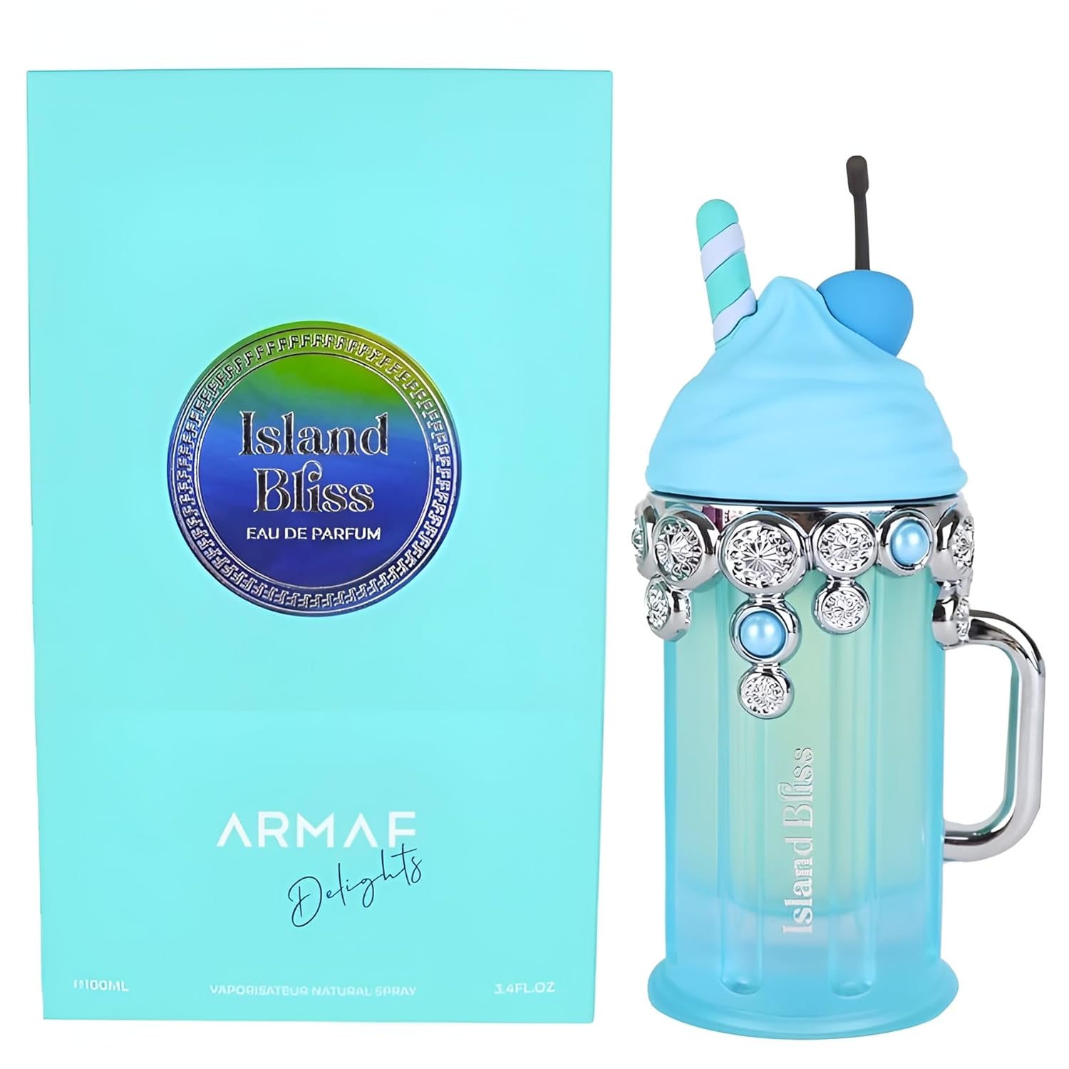 Armaf Delights Island Bliss Eau de Parfum Spray for Men 3.4 Ounce