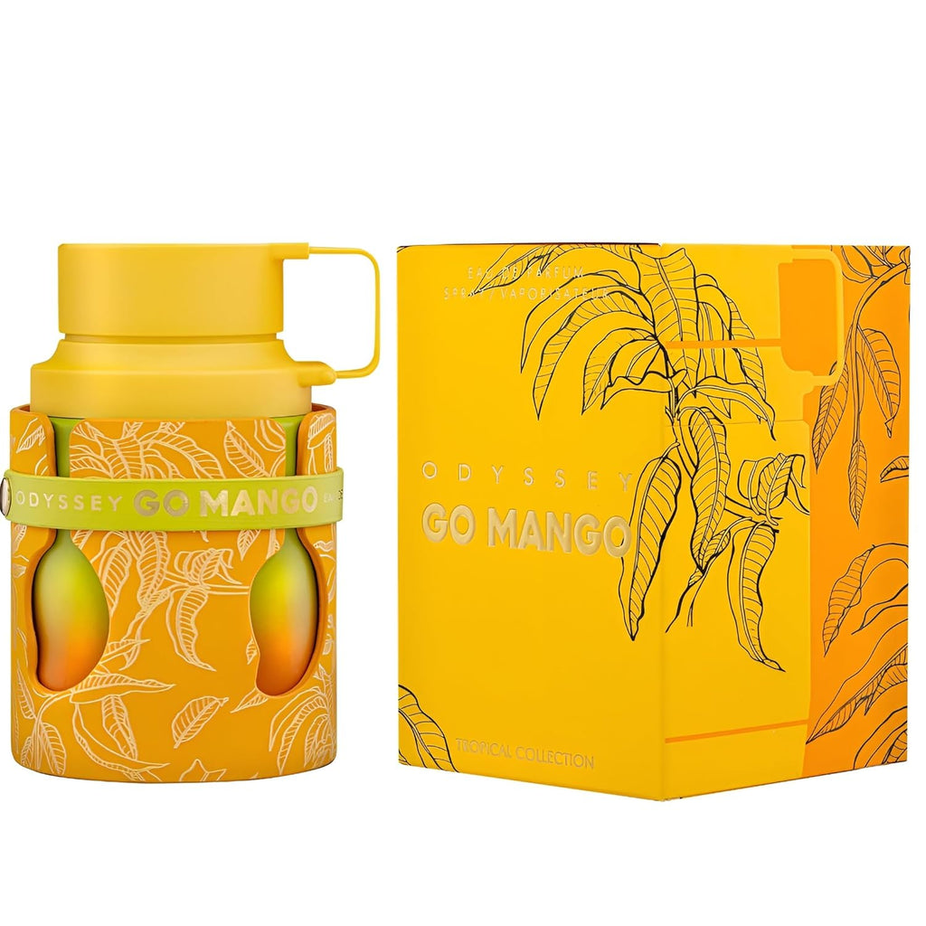 Armaf Odyssey Go Mango Tropical Collection Eau de Parfum Spray for Unisex 3.4 Ounce