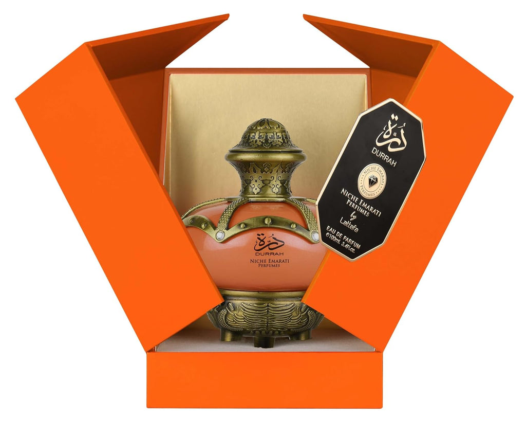 Lattafa Niche Emarati Durrah Eau De Parfum Spray For Unisex 3.4 Ounce