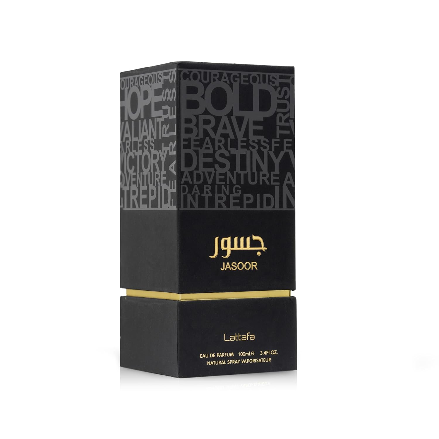 Lattafa Jasoor Eau De Parfum Spray for Men, 3.4 Ounce