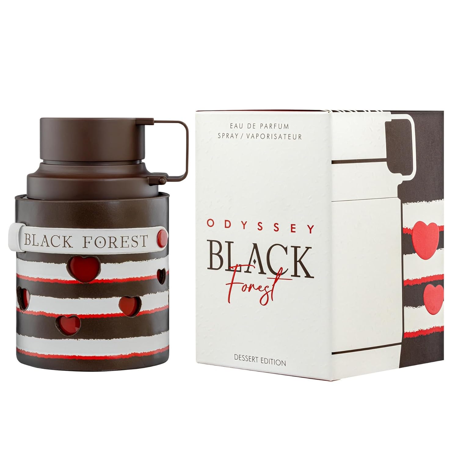 Armaf Odyssey Black Forest Dessert Edition Eau de Parfum Spray for Unisex 3.4 Ounce