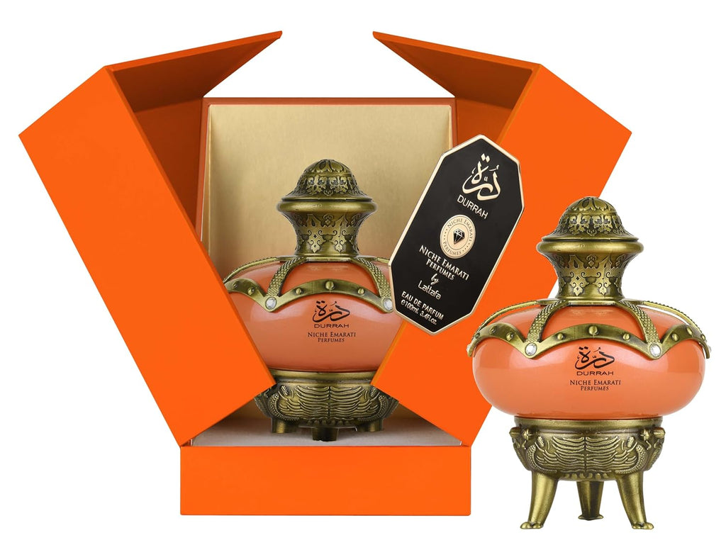 Lattafa Niche Emarati Durrah Eau De Parfum Spray For Unisex 3.4 Ounce