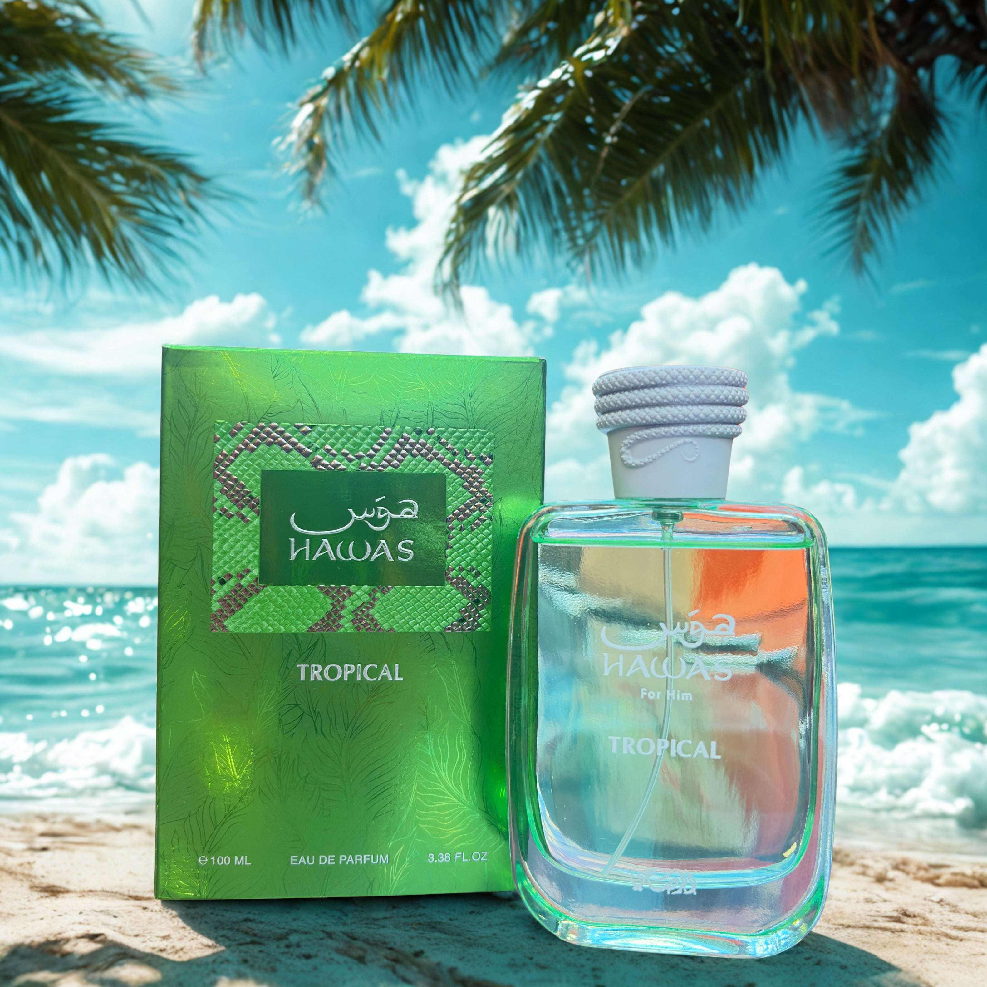 Rasasi Hawas Tropical Eau De Parfum Spray for Men, 3.4 Ounce