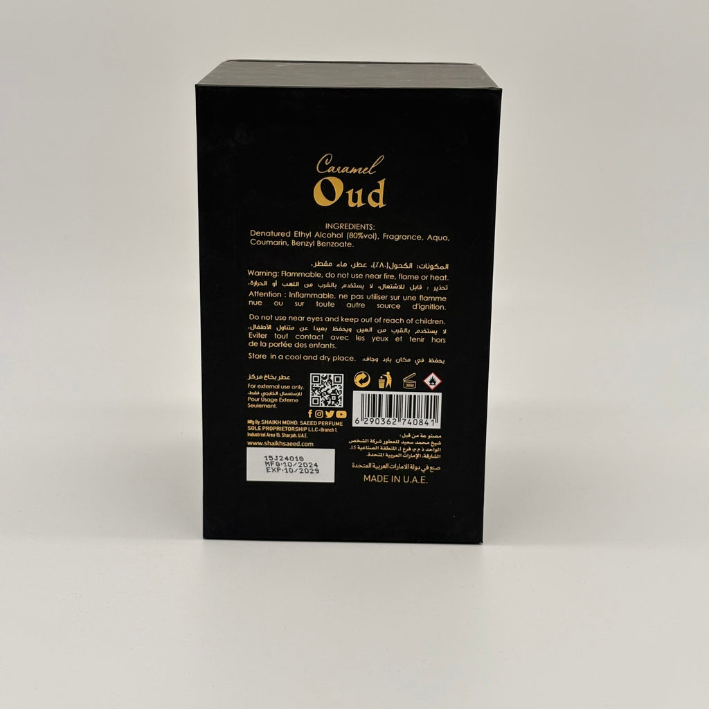 Ori Arome Caramel Oud Eau De Parfum Spray For Unisex 3.4 Ounce