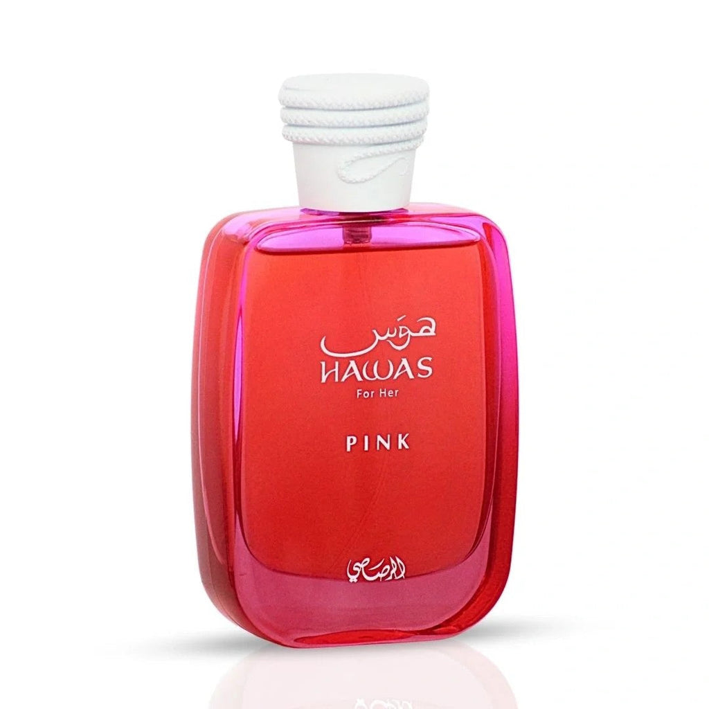 Rasasi Hawas Pink Eau de Parfum Spray for Women 3.4 Ounce