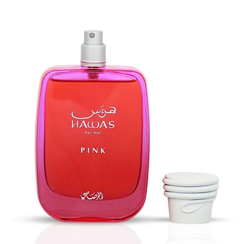 Rasasi Hawas Pink Eau de Parfum Spray for Women 3.4 Ounce