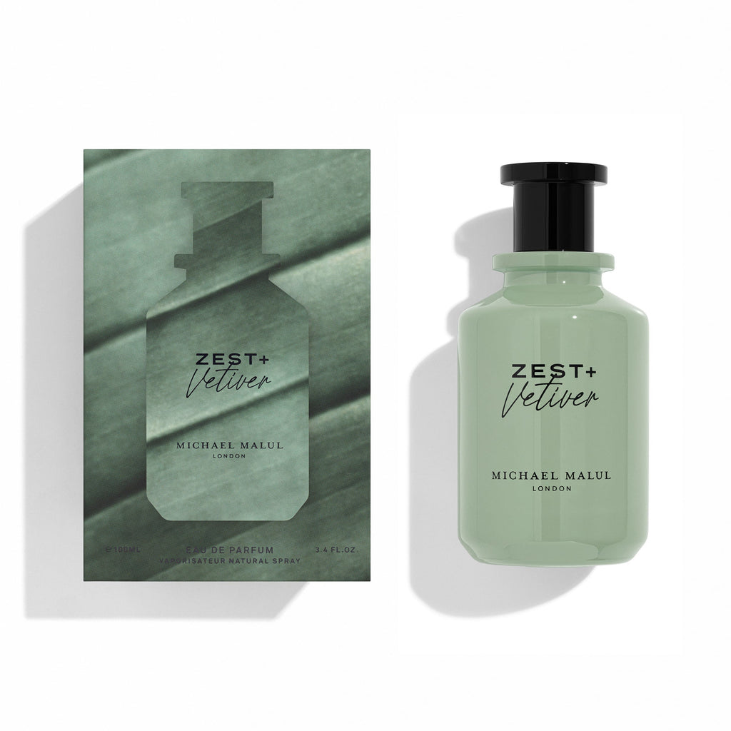 Michael Malul Zest + Vetiver Eau de Parfum for Men 3.4 Ounce